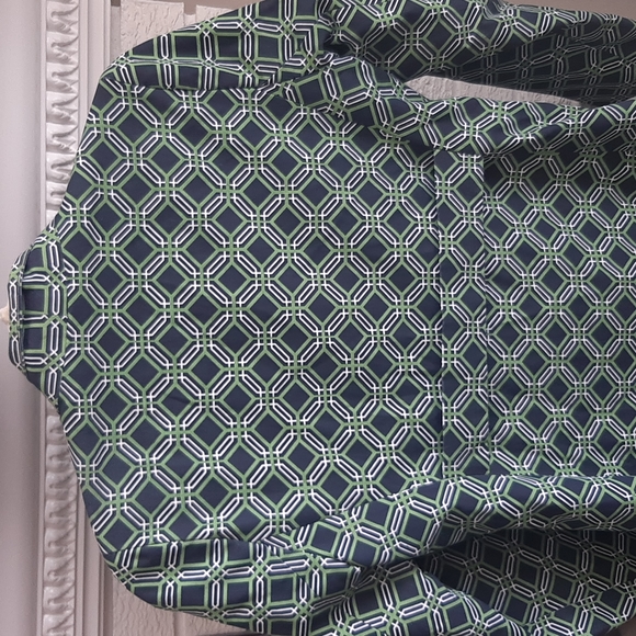 Women's Banana Republic Petite Retro 60's Printed Trench Coat Size XS - Picture 11 of 16